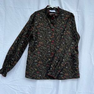 Black floral blouse by Paade Mode. Girls size 12. Great condition